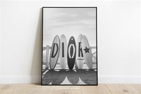 Dior Surfboard Poster 